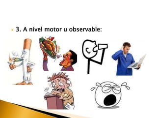  3. A nivel motor u observable:
 