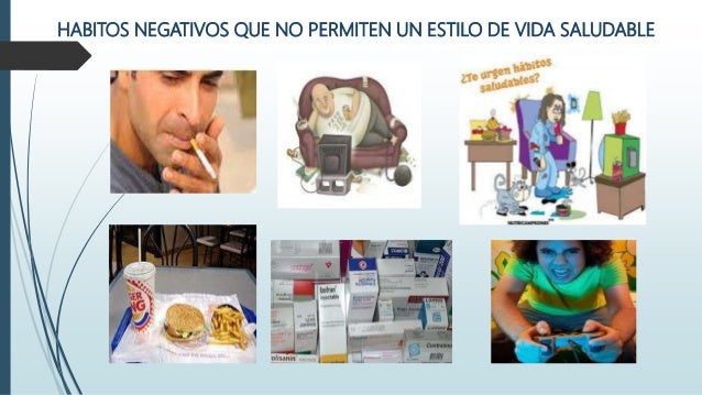 Resultado de imagen para ESTILOS vida saludable NEGATIVO