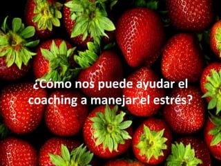 ¿Cómo nos puede ayudar el
coaching a manejar el estrés?

 