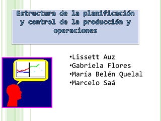 Estructura de la planificación y control de la producción y operaciones  ,[object Object]