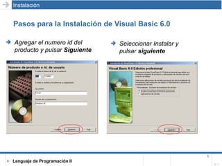 Tutorial de Visual Basic 6.0 | PPT