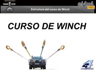 Estructura del curso de Winch CURSO DE WINCH 