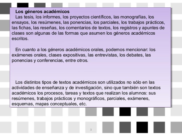 Estructura de los textos académicos