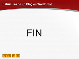 Estructura de un Blog en Wordpress FIN 