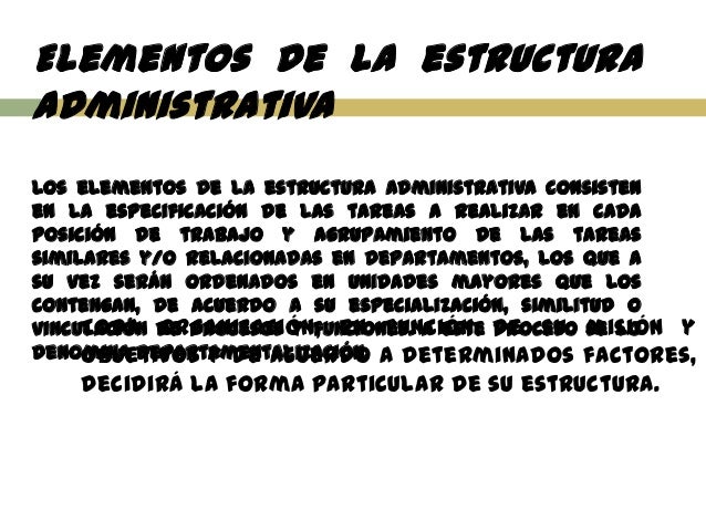 Estructura administrativa