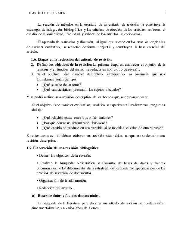 Estructura articulo de revision Estructura articulo de revision