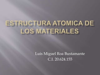 Luis Miguel Roa Bustamante
C.I. 20.624.155
 