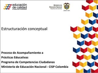 Estructuración conceptual




Proceso de Acompañamiento a
Prácticas Educativas
Programa de Competencias Ciudadanas
Ministerio de Educación Nacional - CISP Colombia
 