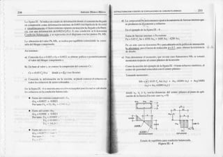 2lo Aúrt¡o ltk¡tt.o lllat.o
l-fl ligu(| IX - 3dir¡dicirurr
csltdodcdcli'nrci(10
dondc
cl.(nrÍctt)hallcsltdo
oneonr
¡rcsnh .runr dclbn|rcnitrn¡ixn'ri'dc0.(X
)3(vcrhi¡ilcsisdcflcxrtin)
y {U!L!ú!!Ilt9r!o cl nerrocrtrcnx)ofrt¡cslo
cnlracci¡iri
hailc!¡do a l lluco-
ri¡ c(n¡uurdcI('rnracii¡r
dc0.1)o:l(lv/lls)
A csh condicnir)
sclcdcn(¡¡nÍ|a
(lt)ndic¡lnIhhrrcc¡dfl,
y scr{rcscrrlr cncl dirrlrrnril
crn losNntt)sl'h.I4b.
I-¡roblcnci(h
dcI vak)rl'b,N4b,scrür1i/ilfDrequililrri¡
I corrocicndi
I l¡ iixltn'
srilüdclb¡r)que
conrI'r
'tndo.
¡) Cooocidoe.u = (|.(X)ly ey = 0.1)021
seoblicnc.qrÍlic¿o
-ec¡nnúlric¡trrcnD
clv¡lor dcl blquc conrprnnidoc.
b) Il¡r h.$cál vubr c, sc coo().ljc
LrcomprcsirÍ dcl concrclt)(lc :
Cc = (0 85 l.) h r doldc ¡ = llrc (verf¡cxki'r)
() Cor$id¡ h ilcl¡ni¡cnin eo lr sccciúrr.sefucdcc,trxrcrclcsiucrzo€n
t"J.' l, r' tur¡^^,l( '
cr,,l','1"(I¡l¡a
Iir ht¡gunrlX l scrlrücslru
unr sccci,i0
¡fcla¡Srtlirr
firr¡ l¡ctr¡lscc¡¡eulnál
losrsfuor^r u¡rli|con(licióo
bt¡litrrcc:klx:
it
¡icro dclrxlrc n,con¡pin'n1,,
^l
€sl = 0.fJo27> 0.()l)ll
Por|llnlol:.t=IyAsr =ll1{r . r
Ficno dclccDú(,
^s'
€st = {).(X)0ll< o.0oll
P,)rtrnl(¡ I:s: = {(l O0l)s.
I:r = (O!)Olrr
l:-'-
lrl.¡.'
a l-icno (ltl .l , , , fi' i
€sr = (l(){)"
I ',,ri '
ESTRUCTUMCIO'.¡ Y OISEÑO DE EDIFICACIONES D€ COI]CFETO AFMADO 211
La cxryraxiitlItuscríc¡llonccs
igu¿lal¡ sullt¡toria
deIucrz¿L
lntcnras
quc
scproducco
en€l concrelo
y rcfuerzo.
Encl ojc¡rplodeh lisuraIX -'l:
Sunúdefuerz¡s
iolcmÍts
= l'u crlerno
I'u = 0.85f: ha+ 1200Asr+ lú0 ,s¿- 42t10
Asl
Pu crlcstcc:rso
scdcnonr
inÍ I)by P¡r¡ubicrrlo
enl¡ gÍilicadciúcr¿rcci{tr
lo alcrr¡rroslx).cl irclordcrcduct
iónqlqz pat¿¡rblcncr
larcsistenci¡
dcd(cño.
Pir¡ dclennnr¡r
cl n¡nncnl,),
quccr cstccaso¡l¡rn¡rc¡rx)s
1'fb'
se(nnllrá
lrnr¡c tosrcspccto
ii ccntroplalsdco
delcsccctÓll.
(--otrx'
Iasccciúr
delejc r¡lo dclafiSUr¡
IX - 4 tic¡erelucír' siflelrico'el
ccntrod€
3ñtvcütdcoilcidirliconclc'cntro
plásh'o
Tr)nürnü)
nl(tnc¡rtos
:
1i4h
= o I (0.85
f; bai(xl) + Ast(,12m)
(r:) + Asr(16(I))
(xr)+ Asr(.1200)
(xr)i
dondc xt, xt y x¡ stniIndist rrrciilsdcl ccoko plí(ico d punodc¿f'l¡-
caciór dc la fucz¡.(En €slccasorr = 0)
d)
99921J
r-l T
Ir ll r
*-l1-
flh"T-]f
Ilstudo
dccquilibrio
p:úacondició¡r
b¡lmcottd¿
¡iguraIX '4
 