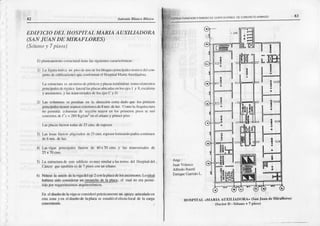 82 Antonio Bletco ltlas.o
DDIT;ICIO DEI, I1OSPIT-A
I- MARIA AUXILIADOItA
(SAN.IUANDE MI RAI;LORES)
(Sótutut
¡,7 ¡tis
rts
)
.1)
2)
5)
Li$ pl¿crs
fucrontixl¿s
dc25cr¡rs.
dccspcsor.
3) Lrrsl¡)Msluer(nr
11¡-ccnrdos
dc?5cnrs.
espesorirnanao¡tios c.r,tr,'uos
dc6 m(s-dcluz.
¡ll f'hIts¡rr)ic¡)r{)ornrrlurill l¿ssi-rricnlcsci¡rilclcrílicr:
l-a fi:uÍr irüi(r¡ urrf¡iodcL¡rr)dc
lr)s
blr4ucsfrinciF lcs(rr
'¡res)
dcl(1nL
iunn)dcodillürcr(nrs
qucc(nrfi)nn¡rt
cl llospi¡¡1
lu:'rí¡ Auxili¡d()r¡.
L¡ cstruclürir
cs r¡I nlixlodclór(ic(xy placas
tcniéndosc
cunx)
clcnrcntt
's
pr rcip.tics
dr rigidczh lcrrl l;rs
thcirsubic¡d¡s
cnk)scjcsI y 8.csc{lcn¡
y.lscensorcs,
y liNtrar6crs..r1cs
dcloscjcsL^y L).
l.:L(¡,lunÍ¡:r
sLtcrillrnr¡
crr t.' ,t"cc,n,rr
c,,rr",lr.l,,
qu( l,,sFirt¡('^
¡ri0ciplLlcs
ticflc|lrri¡rrnNcxcri(rcsdcSrl(s.dcluz.
(l(rr|ok
^rquilccturir
Io pcnl|irír ()lunrn dc lccci(innr¡ryor
cn lus Fin¡cfusfiso sc r¡sl'
concrclos
det c = 2li0Kg/cnf cnelsól.üro
y fru¡rcrpiso
L¿svig¡s prirrcipirlcs
fucroo dc 40x70 cnrs.y liN r¡u$vcrs:cs dc
)s ¡ 7t)cn,(
L¡ clrrucluri,l{
fsrccrlilrlji,cslruysinril¡rir
li. ¡r'ncs
Jljl lh'snil¡ldcl.
(-Ínccr quctilrnhiórr
csdc7 ¡isr.,,I Unú|.!r¡L'.
Nóese h unión dek vigadcl cjc 2conI¡ placadclosasccrr)res.Lo &!93!
hubierasido considcr¿¡r
un-9!qBqE_gE_h_DB¡,
cl cu¡l no er¿ftn i-
lidoporrcqucrinieotos
a¡quileclónicos.
En eldiselodelavila sccoosidcrú
prfctic¿u
cnlcun apoyoarticüladocn
estazonayen eldiscñodclaplacasecstudió
cl cfcclolocaldc la ci¡rg¡l
esrnrrcrunoc¡or'l
v olse¡onE EotFlcAcloNÉs
DE
coNcnETo
arlM^Do lt3
I
I
Allrcdott¡¡crll
EnriqucG.rfridoL.
HOSPI,IAI, "IVfARIA
AUXfI,TADORA" (SáNJU¿NdCMiTSflOTts)
(Set({'r l) - Sótáno+ 7 Pisos)
 