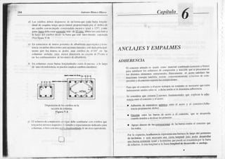 Antúi¡r ltktua' lllatu)
d) l-{x c(rihos dcbc') disBflrrse (ic rrl li'nn¡ qllc c¡d¡ h¡rr Ln-rirí-
drnr dc usqurr tcn:a rl¡¡yo l¡lcr¡l Fol'otun,¡r:rdo
p(¡r cl (,(f)lc¿dc
nn crriboc('I u¡:ireük) cr¡rntrclJidonrcrr¡ro ilurl ¡ l:i5. ) rin-
Su ¡r !:g! ilrbc csl¡r rcpirrld;¡ nús del5ons. librc {encirdir¡irdoa
lo hrgo (lcl cslrih, d$dr h hx¡r quc cslú l,rl(r:llnrenlc
({rúl¡J¡
(Vcr ligur¡r
V-l)
ljtr $ln¡elurrs r Inue)stltnlitrxes
dc rlhl¡iilcriircn)ltÍ¡:rLl'/
 ({s
!cncú rn rürhrsd¡r.cci(nrrsanlc acci,)ncs¡rlcí¡lcs otitlr{h frifl.itrl-
nro'{c ¡r(r ll)s nuÍ('s. sc t'{xlfti ullrr cslrih ilc r) l/.1 (tr l¿
L,'luntnr rish(l¡rscu)rr ¡rro,{ dnnensnirn,' cr(cd¡ (l(l5c rs.o
Lr I (.!rli, ur¡i(rh (l( I^ !,,u,,¡J( ¡ll'.ürilJ¡ir
Ih colunr¡ls cLryas
hltnrN 1(nr-!irudilldos
csróndr.frucsrx. ¡ l,) liúSo
dc unr cncL¡Dlcrencir,
s0fLrcdroe¡rlplcrrerrihr drcu¡rrcs.
ANCLAJESYEMPALMES
ADHDRENCIA
Se !.¡¡rsideraqoo cx¡sLcn
rc!t!Ú cotre cl concfcto y cl
a Adhción dc oaturalc,/irgllli!.l.!.I!i.r
fc¡lciatrfopii crttcdic¡la).
lll concrcto$t)adi' er sndo conx) nrllcrial co¡rbirr¿rdo
(coocrcLo
y ñcro)
n,,r"
".,r,'r.u"'
ft,. .'lu(r/" 'h ."rrrT!f i'ir¡ y r:r((ir1nqucs( n('rrl¡ cn
i". ui'i'"','. .1",'"'t," ('rr'r(rrrrl'i" IrJ:iLiurhrrrLLl r((rr' 'ru'li'f r'L
tr:rci rr,cstaunqut lttrnb¡Úr| rcsisto
'(nlvrniürlc
rcnlc tlluczos dc cont-
fcsiún) t elconcrclo sofo(r ll| cortrprcsl(nres
I'iú:r (¡uccl concrclo y cl ¡ccr¡ tr¡hlicu en conluntocs leccstrio quecsÚn
i'ii','"'"'," t',¡*
"-,-
sii adiclurn(irr sc lc dc¡xnlioa ¡dhercnci¡
¡ r./,,n( turrJ:un(rrIJlc'
quc cflr(nr lr irül'L
!rtru cl jrccri' y cl (.r'nLrc(L)(Adl|¡J
I)rsnosicnh
dcloscfiibos{n la
seccuin
dcco¡um¡rlt.
I,i,i"ru
v-¿
Irl rclftflo(lcr()nrprci(lnr¡l visrs dcbLcon¡ntlic r( .srih¡s quc
l.n::r¡rlonrirk's¡tqUrsjlr^,iJli]l¡ñoy cspllciiür
icnli
) irdicaJos
p 1r
(tiIrrr'¡s. ()bifl con un¡ r'i¡l1l clcc¡rL,soldiün
(lc uI rirúrrlu¡vtJcotc.
a
l:lss¡O eorrc
l,r lo cou(l,.liaJlrcrcrr(¡¡
¡cnr!cnla
urr¡fucr¿t¡lÚl godelPcr¡mcÚo
¿rLe.,b.,i¡s. y .crli rrc('c':üio
u¡r'r(icr|.l lorr!iluJ P'Úirl""lcr 'lcs'ltroliff
J"., ru.rr c'itr."'1"
rrüalr Innrrrrrrrx
quctr¡r'lccru:Fnrilrdit[r
Inh¡r¡r
¡lcrelu(r¿o.
^
cn.rlorr:jrrüJ
'c l( lliürrr
l"nBilud
dedcs¿rrd¡1"
o anrl¡¡c'
l¡rs bárrll dc ilccro y el concrcti), quc se dcs¡rrolla
a dcsli¿r liN frirnerns
dc lascoffüqacifl)cs dc lilsbar¡s conlt¡ el concrco qt¡€
a
 