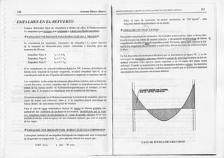 1tl
AÍto tio ltlai co Il lds¿o f,sTRlrcIuf¡^cloN Y ols rno DrltDIll'
^cl(
)lTl DIi m' Rfro
^Rrl^l)r
)
110
EMPALMES EN EL REFAERZO
Ilxislc¡¡difcrcntcs
(ifxrsdc enrp.rlnrcs
y dcnúodc ell(,shNm ¡ rccoo(rcc
loscnrpahn€!fx)rlg$]!9, lrt)rsold¡dur:ry n t¡)nccool¡iadormcc_¿inico
.:.Iiltl'Ar.t tst'oxl RAstAll l'AM IARRAS
SUJItTAS
A TMccr)N:
Sc col|si¡lcrrohs siguicrrtcs
hnrgitudcs
dc la lurgitud dc dcvt.rollt'p.'r¡ br|Jftls
|ll€norcs
dc30d)rs.:
l-n¡p.rl'uc
Tifx)A lc = L0 l¡
Enpalne'lif¡'L l¿=l3l¡
IimÉfnc TiJnC le= 1.7l¿
¡Jc cmp¿]nrc(lc) co'tx, fü¡rcirin
somcriúrs a t¡rcciórr prru o
Sisc crnp¿l¡naracn zoor ilc esfuerzos
b¡jos losl/'l ó nicnosdcl númcrude
bar¿scnla t¡nrgilud
dclr¿tupLrcqucridn,
seusanicnrp:J¡rrc
dfxJ
A: s¡ sc
enrpr¡r¡nron|lisdck$ 3/.1lrlncs
dclrcfuczoscc¡lrplci¡á
clcnrF nrctipoR.
Los cmn"rtnrcs
cnl:Nzonrstlccstucrir)s
:rltos
dcbcn
evilttrsc.
pcrrsitucrxnc-
ccsrriohrccdos,scus¡Íi errp¡lt¡clifx)I] cüturlos! cn¡Pttlna
'trcn(,sdc
¡a
¡nikd dcInsb:rrñrs
dcnlrodc lr l(nrg¡trd
¡ctluctiú t.trit cl tr¡sl¿pc:
cl e¡r-
fJrhnclipo C scus¿rÍsisccmp.düüur
nrÍsdcl¡mitadde lasb¿r:ls-
Ill crircrio
exnrcs¡do
cnlnNonr|a
cs¡unicolár
¡r lnrgituddccnflrh c p.úabs
caosdc z-on¡con rcfucrzos¡llt)s y si sc cnll:ún¡ ül¡yor no¡ccllt:Úcde
bff¡¿sdurtro dc unn¡nisrru
li)llgilud
dclr¡islllpc-
I' a el c¿$dc yS:!, rmrclidxs¡ fucfl¿ dc sit¡tto l¡r Nonnx n[!!¡-c cnr-
palmrr cn l,)s qt¡9¡!lE_!qL!!!uc$ dclosrr.u os, 0¡üihig!!19!!glglgd!-
ccr cmpdmcsdctrodcumdistrürcia
d ieu¡l :d ocr¿ltc
efccúvo
dcInv¡ga,
nrcdidrdcsdc
l¿ crúas
dcrtx)yo¡lc LlscolurniNo pl¡c¡squcs¡ cl s({xrio
dcI¿¡s
vig¡s.
t E1|II'aLLIES
toKTMSIAtE?Aa,¡ BAR/{4S
suJDlÁsa coMP&EsIoN
.
Lalongitudmíni¡na
dcuncnrFrl¡¡c
tr¿¡apado
enconprcsiórscr,ir
l¡ lon-qilüd
dedcsr¡rrollo
c comprcsión
ld, peroaduúrsdcbcrá
scrnlayorquc:
0.{X)7fy dh y quc 30 cn)s
CASODI.]T'UER7,A
T)IiGRAVEDAT)
P:r¡ el cavr dc concrctosde filcror resistcoci¿
de 210 kg/cm2
'
esla
lonsilüd
dcbcrá
increfircntarsc
enulrterclo
.l Entt]ALntqsl:N
vrcASf Ios,rs:
Pirr rxr¡lcrcmp¡kn:lfcn clc$lcnlosflcxiu¡¿ldoscofir)so li$ vigils o losrs'inte'
,.]"tri *"'.,"' ¡,"
"'"ir.
¿. ¡,r'r¡'r c'tu.'/". ) Jc acucrdod EgISg!!4Ede b¡nas
."',f,i,,"J'i'.'*r,r",l¡¡g¿,ietni¡arrnr.ru'r'l"rrr'r'r'r¡rrucnrfcor¡(.:rl¡rr.'
4¡[¡1dag.-*. ¿-t*tcnrgs v scgúnósta,uhic¡r l¡s zon¡sdccsfuer¿os
bxios
Il bsdinsri r|asdcnú)nrcnk)s
flectorcsque
scnrucstr¡nerr
frfi!üraVI - 3' scob-
scrvaqucios noncntos máxirnos
dcbidoa!'rgas dc er¡rvcdad
ocüÍcn cnlosex-
trcnrüi ccrcanosa los ¿rpoyos
(p.|rtc suf)Cri(x)y e cl ceolro dcl ü¡¡ o (FÚle
infcrior).
Cuattoscsup.rf$rwn
conbs nl(nncntos
dcbidos
a!¡!!lq' losmáxiños
""
i*
""**"t ""
ltt*"t.cul¿rn
y a<icur¡s
¡ucttcocurri¡qucseprcsenlc¡ áxl¡ros
i¡rvcrii¡los
cll loscxtrc¡nos
cnIazonainl'rior'
*.
 