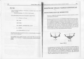 t74 Ark
'ü,
Ithrn.¡ tttacú ESTRrrCTrrR,cnN
1 DlSl:s¡O
DI:t:¡nll(l^( rr()NtrsDl:c¡JN'{llTo Ál¡14Í)
?ILYIE!
(-( no c¡ nunnc¡rt)
¡tticld,, cs 7(ll¡ rnrl.v t.,pri|lrcr.|
vis¡ rcisrc39.15
(nxnll. sctcndriii
l,ftrnc¡t)rcnrancnte
= 70-:t9 35=:1065knr.¡rf.
ljslc s!Íi rcsislido
p(r una!i.!tlrcclrosr|tnrtjc
i|ncho
-10
cn¡
b =:t0c¡¡s..d=f .¡ s.
l.¡l = 162{)
bdr=fi7+80
Ku = Mu,/bdl
= lm5(J(xy.TJtio=
J).{}l
P = 0 0ltl6
^s
= 0.0106x11)x5{
= t7 t7.nrl
I)t)rtrDk)l¿viga({¡lrct¡llcnd unrcti¡cr,,r,
¡n kaccnÍrigü¡¡:rt¡ sunHdc
21.25
+ 17.l7
=:18.42cnr].
Dn l¡ prác(ic,r
rcnlcs ditícit en(rrtür vigrsdc rjstctifx);ya quc cn ct
eiclrtph)
schtlronsidcrtdo
urrnlluc¡ro nruvclcv¡riov unanx.i ¡tcnrcr
-P941!S,
DISEÑODDVIGAS YLOSASCONTINUAS
REDISTRI
I]UCIONDE MOMENTOS
tlnattc}rsrcrrrr¡as
tnis irr¡f¡)drrnlcs
doldiscr'io
cntdn(rcl(¡rrnr¡rh)cscl dcl¡
r(ill¡¡hu(i"rr
dcn¡'r'r(¡rr'
I'1cdi¡nte
cslcIílrld c rc|jorrt¡c
h t¡clibilid'dLlc
rc(hrcir
losnrorlrcr)l(Noblctri_
doscncl¡n:ilisisttíslico(|! lircsttxc¡ur¡r
crrunno virritts
sccci(nrc
dct¡inin¡'
¡4.. ,t..rr¡¡c¡l¡,¡c rruuc'rÍ clr llnc¡rlitc o(n¡s
scecior)o'
(lcnünÚrqucs'i
:ii"..""t"'i",¡" ¿
"q";rlhrio;
si ri)'run¡lsrior¡rt)
cicrupl(l
cl trlnr()dc ligl o
',.'*
r¡ii¡'
"'
l, ¡!-" vlll'10 v übitnrri¿llrcrrrc
dislnirruirnos
cl nrtn'rcr¡ro
iliffi ;;;;;; *:,' ."t'cnt)s r;distribü' tortocrdiasrtü':robtcnic')do
uo
"r,l'r"iui,,
¡¡si,¡" r,'l.-,¡) l'15
ql¡cc!¡dcn
lcorcrrtc
:crú
nr¡vú I M1 d.c,¡rod(r
l:rtqün;' ii'Lur¡rnlr('{rutrrrr¡lrnrrl'ri'l¡l'.LislrrrrNI
i:'rrjrlirwl_/
nirr'l
.ji..'r,',1.
""" ",1,'"' '¡
¡( rr' rur¡rr'rntr(rrrrnr(
dr'rrihur'lr
I¡guraVIll-lll
I-arcdisribucióo
del¡rüI¡ctrhls
co llevrla incursió¡
enel réginten
filás[coo
i,i"liJ..r. .ln qu"
"",u
tignifiquc quc I.l seccióflqüe lleguca estl ct¡Lp¡l)¡
iLir",u,, in"tpr,iy
-*¿"-se
tcnganrliscoosqucaseguren
uncomporta¡.ic¡rto
i i*i.'o""i.-i""n ," .c hac;lüdia{tola d)ndici(tnde viga subrefor¿ad¡¡
oucdcit ciislir ?¡r¿:$cgurar
queu r(t{:r)orrlnrccitu flÚyaantes
quecl
bloque
conrprimirlo
tlcguca sucap¡cid¡d
nrÍÚna
 