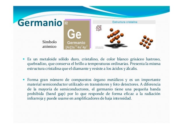germanio e silicio germanio e silicio