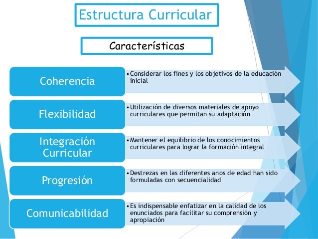 Estructura curricular para la educacion inicial