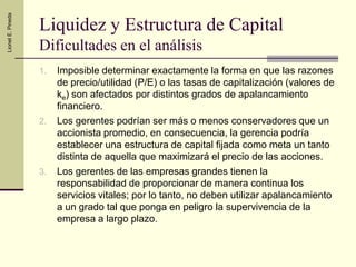 Estructura de Capital y Apalancamiento | PDF