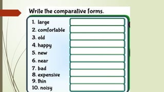 Comprehensive Guide to English Comparative Adjectives: Rules and ...
