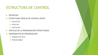Estructura de control | PPTX