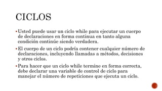 Estructura de control do while y do until | PPTX