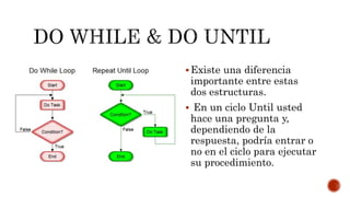 Estructura de control do while y do until | PPTX