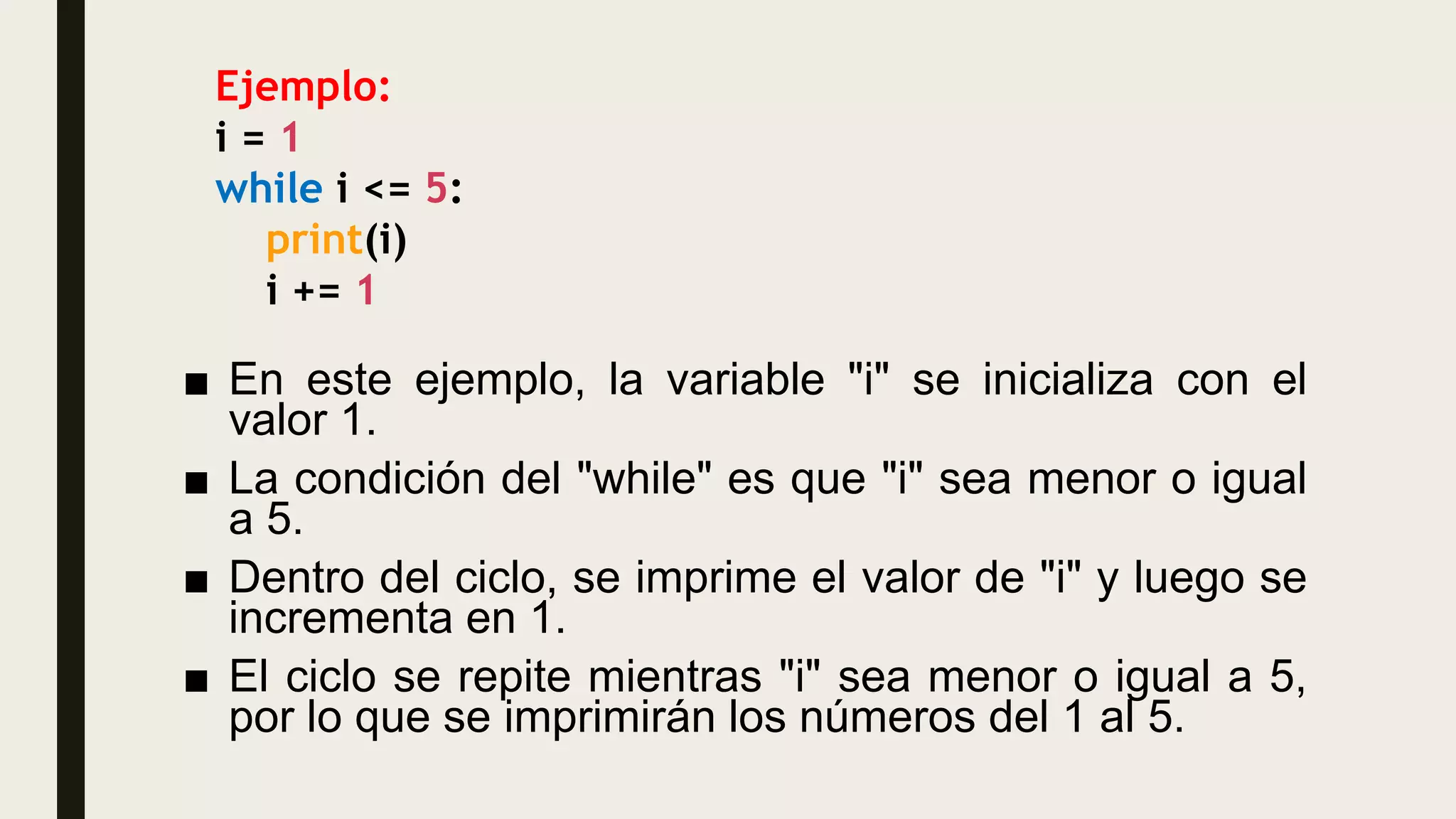 Estructura de Control While | PPTX