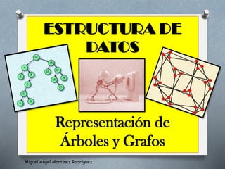 ESTRUCTURA DE
DATOS
Representación de
Árboles y Grafos
Miguel Angel Martínez Rodríguez
 