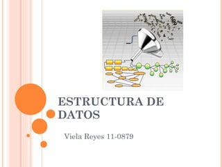 ESTRUCTURA DE DATOS  Viela Reyes 11-0879  