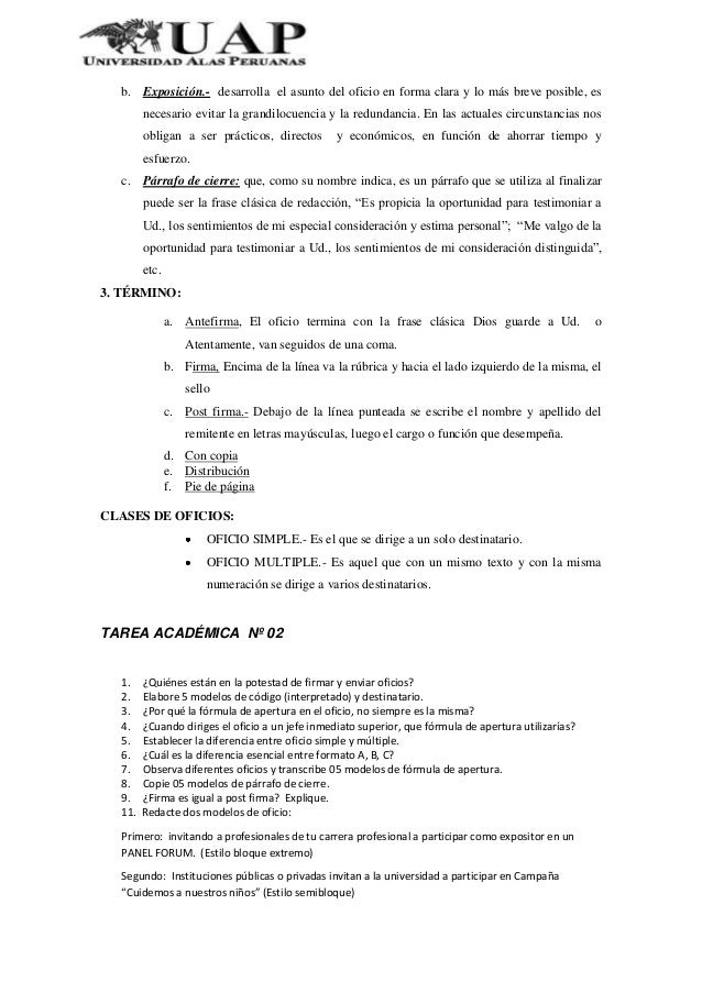 Estructura de la documentación administrativa