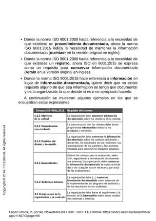 Estructura de la norma iso 9000 de 2015 | PDF