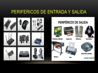 PERIFERICOS DE ENTRADA Y SALIDA
 