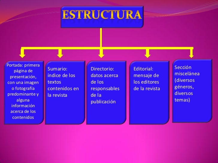 Estructura de la revista inter Estructura de la revista inter