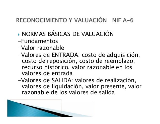 Estructura de las nif
