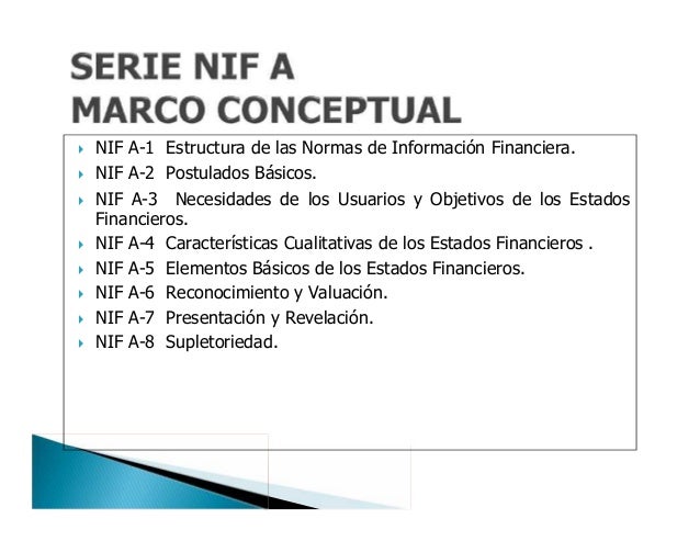 Estructura de las nif