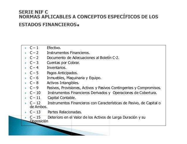 Estructura de las nif