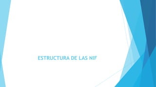 ESTRUCTURA DE LAS NIF 
 