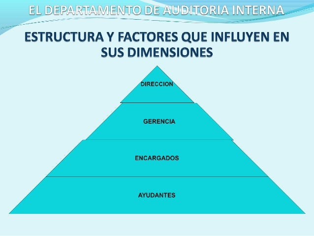 Estructura del departamento de auditoria interna