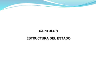 CAPITULO 1

ESTRUCTURA DEL ESTADO
 