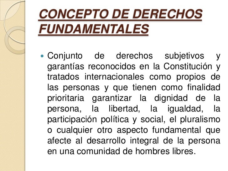 Estructura de los derechos fundamentales