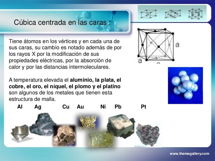 Estructura de los materiales puros
