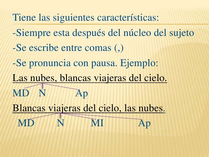 Resultado de imagen para modificador del sujeto y predicado and significado