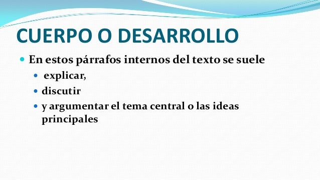 Estructura del texto