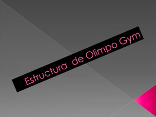 Estructura  de olimpo gym