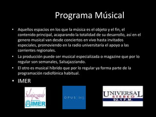 Estructura de programa de radio | PPTX