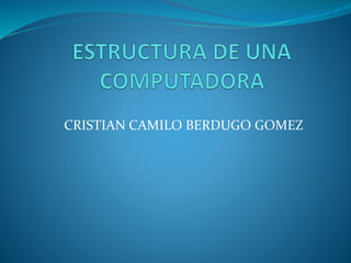 CRISTIAN CAMILO BERDUGO GOMEZ
 