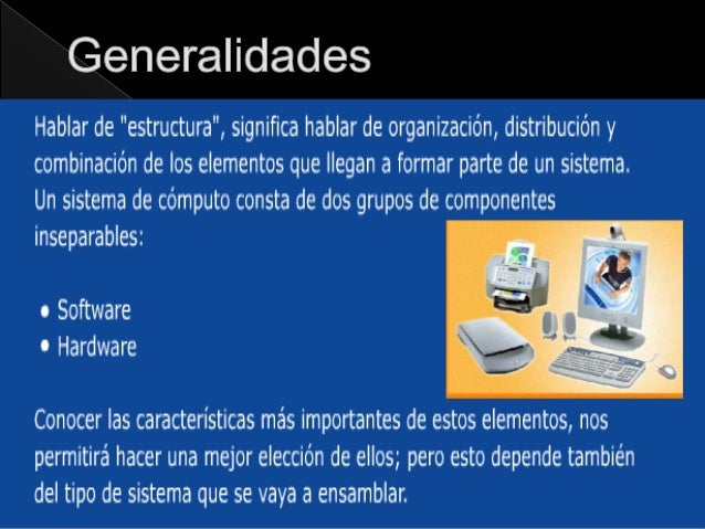 Estructura de una computadora pc