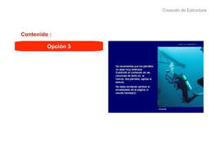 Creación de Estructura Opción 3 Contenido : 