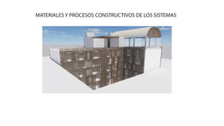 MATERIALES Y PROCESOS CONSTRUCTIVOS DE LOS SISTEMAS
 