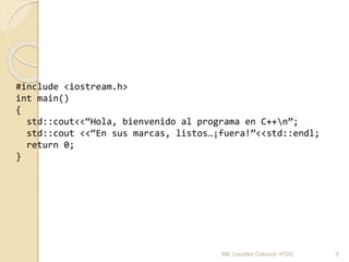 Estructura de un programa básico en c++ | PPTX