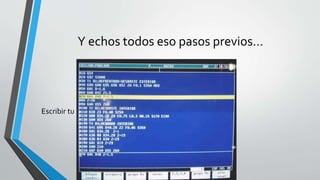 Y echos todos eso pasos previos…
Escribir tu programa.
 