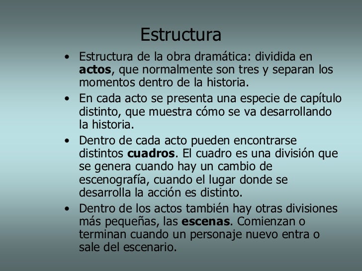 Estructura dramatica